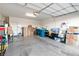 Well-lit garage providing abundant space for vehicles and storage, catering to various needs at 2128 Delmar Farms Ct, Laughlin, NV 89029