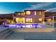 Gorgeous backyard pool with adjacent patio, dining area, and outdoor kitchen perfect for entertaining friends and Gathering at 2153 King Crest Ct, Henderson, NV 89052