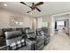 Elegant home theater room with comfortable seating and modern decor at 2153 King Crest Ct, Henderson, NV 89052