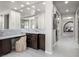 Elegant bathroom vanity with marble countertop and spacious layout at 220 Villa Borghese St, Las Vegas, NV 89138