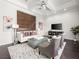 Cozy living room with dark floors, recessed lighting, and a comfortable seating arrangement at 220 Villa Borghese St, Las Vegas, NV 89138