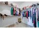 Large walk-in closet with ample shelving and hanging space for organized storage at 242 Polaris Ridge Ave, Henderson, NV 89011