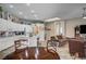 Open-concept living space with the kitchen and living room at 2939 Crown Bluffs Ct, Las Vegas, NV 89117