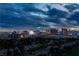 Las Vegas skyline at dusk at 3111 Bel Air Dr # 15G, Las Vegas, NV 89109