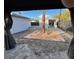 Beautiful backyard with paver patio and desert landscaping, perfect for outdoor living at 321 Beaumont St, Las Vegas, NV 89106