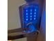 Modern digital keypad door lock with blue illuminated numbers for easy access at 321 Beaumont St, Las Vegas, NV 89106
