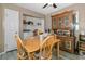 Cozy dining area featuring a wooden table and hutch, with adjacent laundry space for added convenience at 3550 Bay Sands Dr # 1003, Laughlin, NV 89029