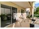 A well-appointed patio features comfortable seating with a view of the landscaped surroundings at 3550 Bay Sands Dr # 1003, Laughlin, NV 89029