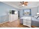 Comfortable bedroom with a television and view to the exterior at 3550 Bay Sands Dr # 2101, Laughlin, NV 89029
