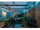 Backyard patio area with ambient lighting at 3789 Heritage Ave, Las Vegas, NV 89121