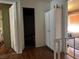 Hallway leading to rooms featuring bright lighting and a closet at 4016 Edgeford Pl, Las Vegas, NV 89102