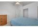Bedroom with a ceiling fan and closet space at 4924 Cedar Lawn Way, Las Vegas, NV 89130