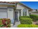 Inviting entrance to a cozy home, showcasing a tidy front garden at 4924 Cedar Lawn Way, Las Vegas, NV 89130