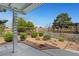 Tranquil outdoor patio featuring desert-style landscaping, perfect for relaxation and enjoying the natural surroundings at 4924 Cedar Lawn Way, Las Vegas, NV 89130