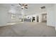 Open floor plan connects the kitchen and living area, enhancing flow and spaciousness at 5713 Silver Cascade Ave, Las Vegas, NV 89131