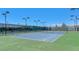 Well-maintained community tennis court, perfect for friendly matches or practice sessions, with lights for night play at 6001 Falconer Ave, Las Vegas, NV 89122
