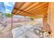 Large backyard featuring a long covered patio area perfect for entertaining at 632 Arrayo Way, Boulder City, NV 89005