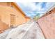This property includes a long paved driveway with room to easily park at 632 Arrayo Way, Boulder City, NV 89005
