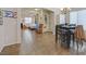 Open concept dining room with tile floors views bedroom in the background at 6928 Smiling Cloud Ave, Henderson, NV 89011