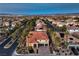 A beautiful aerial view of the property nestled in a vibrant neighborhood at 7616 Gossamer Wind St, Las Vegas, NV 89139
