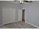 Bedroom with closet and ceiling fan at 7733 Donner Peak St, Las Vegas, NV 89166