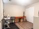 Simple bedroom with laminate floors, closet, and ample natural light at 8324 W Charleston Blvd # 1036, Las Vegas, NV 89117