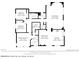 Detailed floor plan showcasing the layout of the home, including bedrooms, living spaces, kitchen, and bathrooms at 8326 Mount Nido Dr, Las Vegas, NV 89147