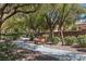 Picturesque community park featuring lush landscaping, walking paths and benches for residents to enjoy at 10089 Clifton Forge Ave, Las Vegas, NV 89148