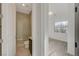 A convenient bathroom is situated near the bedrooms, offering a step-in glass shower and vanity at 168 Robledo St, Las Vegas, NV 89138