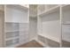 Bright walk-in closet features built in shelves and drawers for optimal organization at 168 Robledo St, Las Vegas, NV 89138