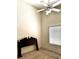 Bedroom featuring carpet, ceiling fan, window with blinds, and a headboard at 1812 Jack Rabbit Way, Las Vegas, NV 89128