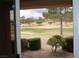 Scenic view of golf course from patio featuring manicured greenery and a relaxing atmosphere at 2013 Capestone St, Las Vegas, NV 89134
