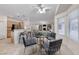 Breakfast nook features stylish seating with an open view of the living areas at 2056 Oliver Springs St, Henderson, NV 89052