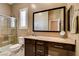 Bathroom with shower, toilet, vanity and sink at 2425 Amatrice St, Henderson, NV 89044