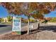 Farmers market sign with information on times and dates located within the Solista Park community at 2425 Amatrice St, Henderson, NV 89044