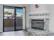 Balcony with fireplace and sliding glass doors offer a great outdoor space at 2451 N Rainbow Blvd # 2144, Las Vegas, NV 89108
