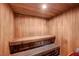 Relaxing wooden sauna room with tiered seating, offering a tranquil space for unwinding and rejuvenation at 2451 N Rainbow Blvd # 2144, Las Vegas, NV 89108