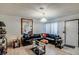 Comfortable living room featuring a plush sectional sofa and lots of light at 255 N Lamb Blvd # D, Las Vegas, NV 89110