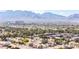 Picturesque aerial view of the residential community with mountain backdrop at 2708 Norbeck St, Las Vegas, NV 89117