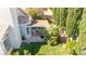 Aerial view of backyard with patio and outdoor dining, blending indoor/outdoor living at 2708 Norbeck St, Las Vegas, NV 89117