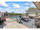 Inviting backyard patio with seating area and pool access, perfect for outdoor relaxation at 3661 Margarita Way, Las Vegas, NV 89103