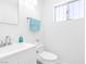 Clean, bright bathroom with modern fixtures and white cabinets at 3805 San Angelo Ave, Las Vegas, NV 89102