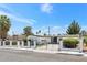 Beautifully maintained single-story home with a manicured front yard and gated entry at 3805 San Angelo Ave, Las Vegas, NV 89102