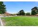 Well-maintained green community lawn area with picnic shelter, perfect for outdoor activities and gatherings at 4078 Blue Manor Ln, North Las Vegas, NV 89032