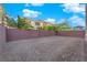 Spacious backyard with block perimeter and potential for landscaping at 6142 Kelson Creek Ct, Las Vegas, NV 89118