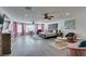 Spacious main bedroom suite with sitting areas, a ceiling fan, and lots of natural light at 6419 Eldora Ave, Las Vegas, NV 89146