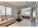 Dual-purpose exercise room connected to the main bedroom offers flexibility at 8253 Ruby Mountain Way, Las Vegas, NV 89128
