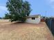 Spacious backyard showing the home's exterior, yard, and fence, offering a private outdoor living space at 1004 Stone River Dr, North Las Vegas, NV 89030