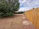 Backyard showcasing ample space with a fence, offering privacy and security at 1004 Stone River Dr, North Las Vegas, NV 89030