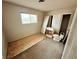Bathroom shows missing sink and toilet; needs repair and improvements at 1004 Stone River Dr, North Las Vegas, NV 89030